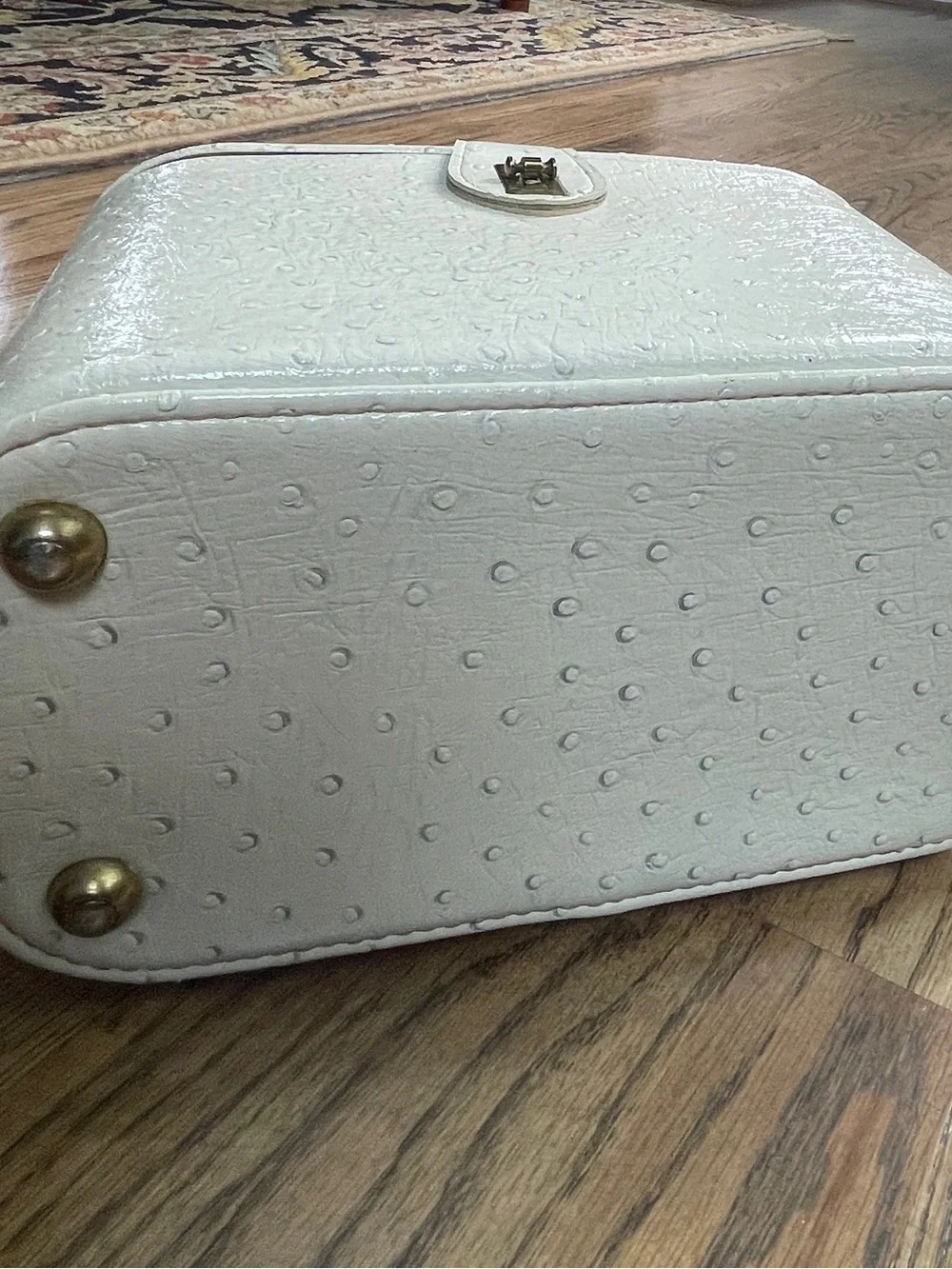 Vintage Celebrity New York Train Make Up Case Ostrich Embossed